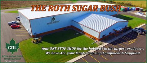 Roth sugar bush - Roth Sugar Bush is a dealer of maple equipment, pure maple syrup, and related products. You can browse their store online or visit them in person to see their inventory and services.